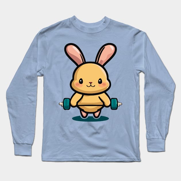 Gym Bunny Long Sleeve T-Shirt by ölümprints